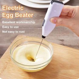 New Egg Tools 1 Peice Egg Beater Electric Handheld Rotary Egg Whisk Coffee Frothing Wand Milk Cappuccino Frother Mixer Portable Kitchen Tools