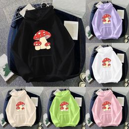 Women's Hoodies Womens Cute Sweatshirt Kawaii Mushroom Hoodie For Teen Girls Clothes