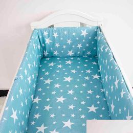 Bed Rails Baby Crib Bumper Set Newborn Polka Dot Cotton Printed Cot Bumpers In Infant Protector For Boy Girl 200X30Cm G220421 Drop Del Dhvlk