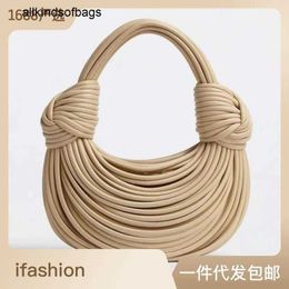 Bottegaavenetas Bags Jodie Noodle Bag Hand Woven Rope Knot Handbag Womens Lamian Noodles Small Design Versatile Single Shoulder Cross Body frj 4SHI