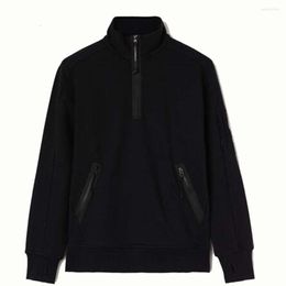 Men's Hoodies Sweatshirts Turn-Down Collar Men Long Sleeve Half-zipper Casual Clothes cp companies compagnie comapnies 5KWB luxury