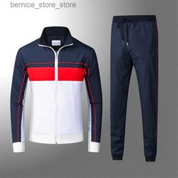 Men's Tracksuits Men's tracksuits zip hoodie suit designer tech suit sportswear casual fashion France crocodile embroidery men suit Workout clothes Q231211