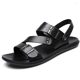 Trend Sandals Summer 2024 Men Outdoor Leisure Non-Slip Beach Sandal High Quality Soft Sole Dual-Purpose 56728 72130 96749