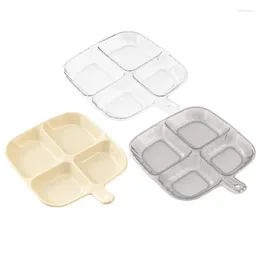 Plates Compartment Plate Multifunction Anti Scalding Fruits Meal Serving Home Kitchen Tableware Platters Accessories