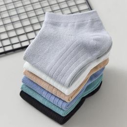 Men's Socks 10 Pairs High Quality Man Cotton Short Fashion Breathable Mesh Men Comfortable Casual Ankle Sock Pack Male Street Fashions