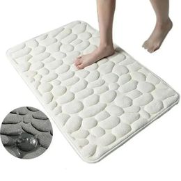 Carpets Memory Foam Bath Mat Coral Velvet Super NonSlip Rapid Water Absorption Soft and Comfortable Easier to Dry Machine Wash Bathroom 231211