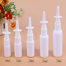 Plastic Nasal Spray Bottle with Pump Sprayer PE Spray Bottle 10ml 20ml 30ml 50ml Refillable Bottle230k