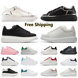 Free Shipping Designer Casual Shoes Women Men Leather Lace Up Platform Oversized Sole Sneakers Triple White Black Silver Luxury velvet suede Chaussures Sports 36-45