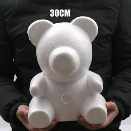 1pcs 15cm-30cm Various Sizes Foam Rose Bear Mould DIY For Gift Polystyrene Styrofoam Ball Artificial Flowers Decorative & Wreaths262y