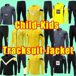 Kids Child HALLER soccer Tracksuits 23 24 football shirt REUS DORTMUND NEONGELB BELLINGHAM HUMMELS BRANDT men maillot de foot 2023 20243 Long sleeve jacket