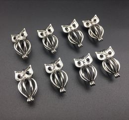 Pearl cage necklace pendant essential oil diffuser owl provides stainless steel Colour 10pc plus your own pearl makes it more at3474454