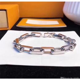 Fashion Bracelet New Arrive Man and Woman 316L Titanium Steel Engrave Coloured Bracelet 18K Plated Gold Thick Chain Bracelets273Z