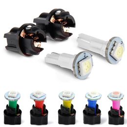 Auto Wedge LED Light Car Interior Dashboard T5 Car Instrument Indicator Mix Bulb Green Red Blue White Yellow For Replacement298F