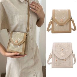 Waist Bags Ladies Summer Lace Texture Personality Simple Beach Brined Single Shoulder Bag Casual Crossbody Purse With Compartment