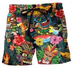 Men's Shorts Board Swim Trunks Summer Graphic Prints Flower / Floral Quick Dry Short Casual Daily