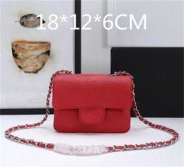 Star Bags Handbag Caviar Leather Should Bag crossbody Mini Bags 18cm with gift box quality one