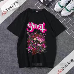Men's T Shirts Ghost Band Men/Women 1t T-shirt Fashion Anime Graphic Character Shirt Street Clothing Printed