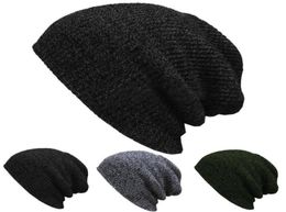 2021 Fashion Design Unisex Baby Knit Baggy Beanie Winter Autumn Hat Outdoor Skiing Sport Slouchy Chic Knitted Cap9631315