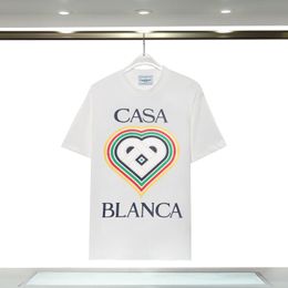 Designer T Shirt Men Casa Blanca Luxury Shirts Mens Tshirts Designer Women Tee Shirt Luxe Oversized Casablanc Shirt Woman Round Neck Cotton Short Sleeve Letter #Q23