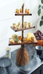 Other Bakeware Resin Crafts Halloween Broom Table Tree Root Decoration Creative Commemorative Home Living Room24576921758