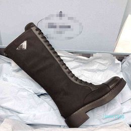 2023 cycle canvas leather high tube Knight boots home