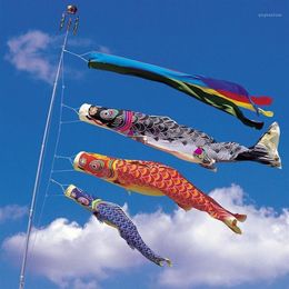 100cm Koinobori Japanese Carp streamer Wind Socks Koi nobori Fish Flags Kite Flag Japanese koinobori for Children's Day1262Z