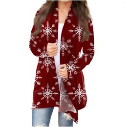 Women's Jackets Autumn Cardigan Women Print Long Sleeve Front Top Lightweight Fashion Casual Jacket Casacos De Inverno Feminino