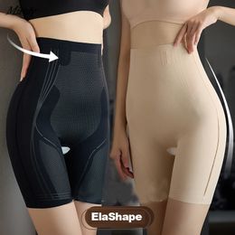 Waist Tummy Shaper ElaShape Unique Fibre Restoration Shaper Women High Waist Tummy Control Pants 5D Shorts Postpartum Belly Slimming Body Shaper 231211