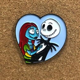 Pins Brooches Halloween Horror Couple Badges With Anime Enamel Pin Lapel Pins Cartoon On Backpack Jewellery Gift Accessories5416459