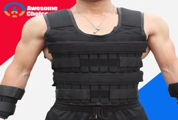 30kg vest for boxing weight training workout fitness gym equipment adjustable waistcoat jacket sand clothing6619596