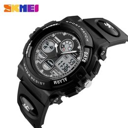 SKMEI Sports Kids Watches Children Waterproof Military Dual Display Wristwatches LED Waterproof Watch montre enfant 1163326Q