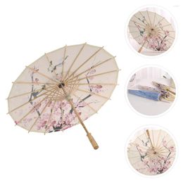 Umbrellas Chinese Style Decorate Pography Decorative Oil Paper Bamboo Dance Craft Flower