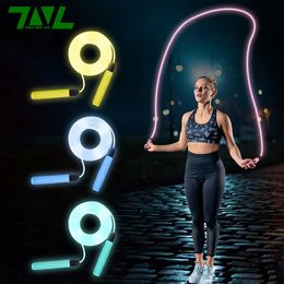 Jump Ropes LED Light Rope Cool Night Workout Exercise Jumping Fitness Training Home Sport Equipment Skipping 231211