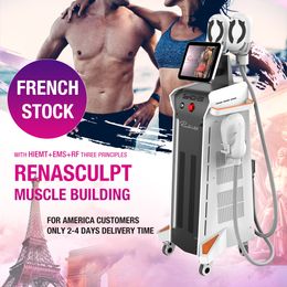 2023 Emslim elektromagnetisk muskelstimulator Body Slimming Fat Loss Ems Body Machine 4 HANDLAR 200Hz CE godkänd