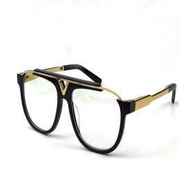 Classic men sunglasses plate square frame 0936 simple elegant retro design fashion glasses clear lens transparent eyewear307S