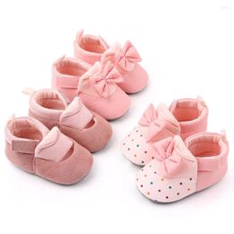 First Walkers Spring And Autumn 0-1 Year Old Baby Walking Shoes Soft Sole Anti Slip Cute Girl