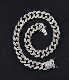 Chains 19mm Iced Out Men Jewellery Micro Pave 5A Cz Hip Hop Cuban Link Chain Thick Heavy Chunky Necklace For Boy Father Day Gifts8900270