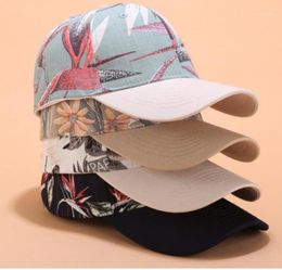Ball Caps Fashion Floral Baseball Cap For Women Summer Snapback Female Outdoor Sports Trucker Hat Curved Sunhat Bone16890526
