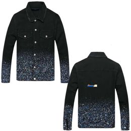 Mens Amirs Jackets Designer High Street Hole Star Patch Men's Womens Amirs Star Embroidery Denim Jacket Size M/L/XL/XXL Varsity Jacket 336