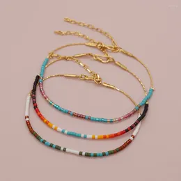 Link Bracelets YASTYT In Tiny Beads For Women Colourful Miyuki Gold Plated Chain Summer Fashion Jewellery Friendship Gift