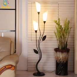 LED Floor Lamp Acrylic Iron 3 colors Dimmable Corner Light Home Living Room Study Store el Standing Lighting Lamps with remote229k