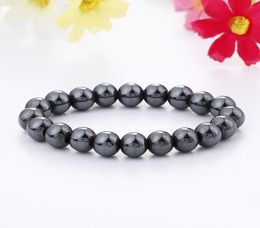 New Women Mens Healing 8mm 10mm 12mm Natural Stone Mala bracelet Men Jewelry Hematite health Beaded bracelet Charm 3015692