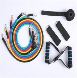 11pcs one set Pull Rope Fitness Exercises Resistance Bands Latex Tubes Pedal Excerciser Body Training Workout Elastic Band31746849959