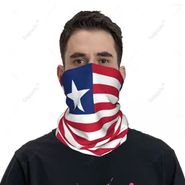 Scarves Unisex Liberia Flag Neckerchief Scarf Neck Face Mask Warmer Seamless Bandana Headwear Cycling Hiking