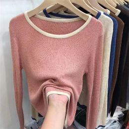 Designer Sweater women's Sweaters Jumper knit Warm Autumn Winter Round Neck Long Sleeve Undershirt Loose High Quality Top