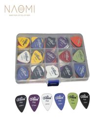 NAOMI Guitar Picks 100pcs Acoustic Electric Guitar Picks Plectrum Various 6 thickness Pick Box Guitar Parts Accessories New8323605