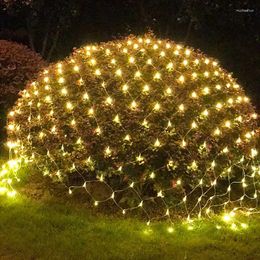 Strings 1.5MX1.5M 3x2M Christmas Garlands LED String Net Lights Fairy Xmas Party Garden Wedding Decoration Curtain