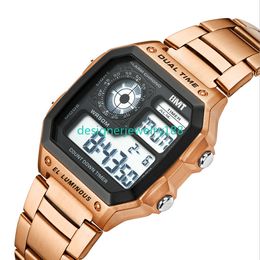 Luminous sports electronic watch for women led digital watch for men multifunctional calendar waterproof digital watch