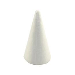 CCINEE 18PCS Lot 24cm Natural White Styrofoam Cone Style for Christmas Tree DIY Crafts294i