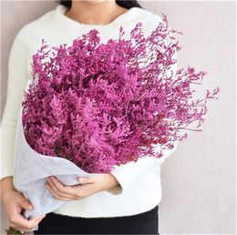 1 Bundle 4550CM DIY Wedding Party Po Props Pure natural plant Dried Flowers Cafe Library Home decoration 120150g9800902